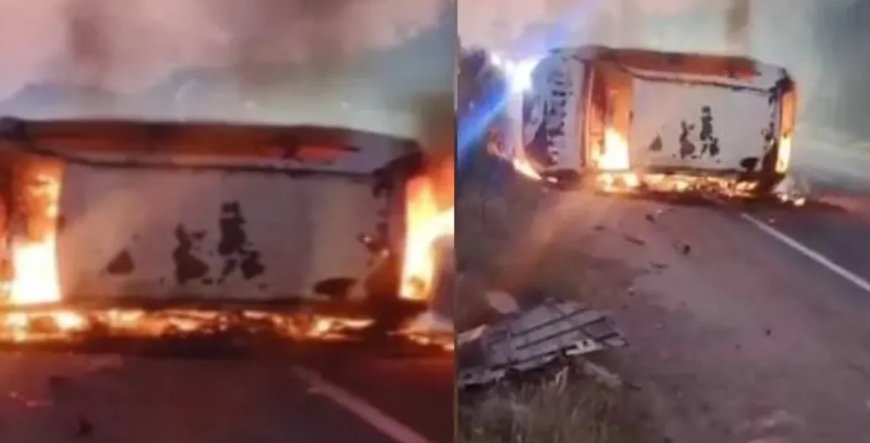 నల్గొండ జిల్లాలో పెను ప్రమాదం: అదుపుతప్పిన ఇన్నోవా, మంటల్లో కాలి బూడిద.. 8 మంది అద్భుతంగా సేఫ్!